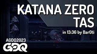 Katana Zero TAS by Bar0ti in 13:36 - Awesome Games Done Quick 2023