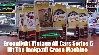 Greenlight 2022 Vintage AD Cars Series 6 "Hit The Jackpot" Green Machine