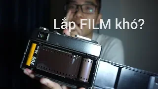 How to put film into film camera.