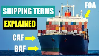 Shipping Terms and Freight Rates Explained | NOT the usual Incoterms!!