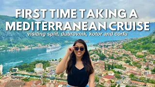 FIRST TIME ON A MEDITERRANEAN CRUISE 2022 // Travel Vlog in Split, Dubrovnik, Kotor, and Corfu