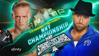 Ilja Dragunov vs Tony D Angelo NXT Championship Full Match WWE NXT Stand & Deliver 2024 Highlights