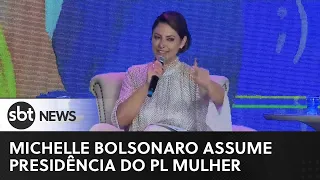 Michelle Bolsonaro assume presidência do PL Mulher | #SBTNewsnaTV (22/03/23)