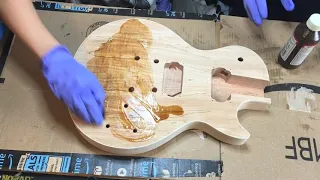 Spalted Maple Top Les Paul Guitar DIY Kit Project Part 1