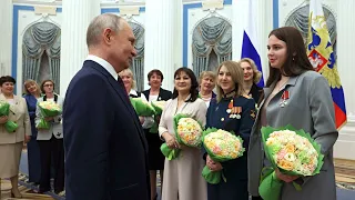 Russian President Putin celebrates women 'fulfilling their duty' on International Women's Day