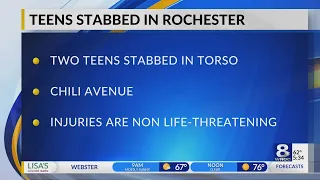 Two teens stabbed on Chili Ave.