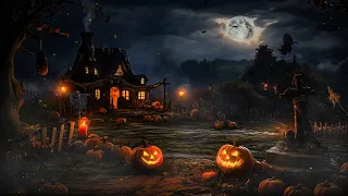 Haunted Village Halloween Ambience | 6 Hours of Relaxing Spooky Sounds, Night Nature Sounds, 🎃