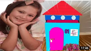 CONSTRUINDO MINHA PRIMEIRA CASA DE PAPELÃO ⭐ Muita Diversão | INSPIRADO Luluca