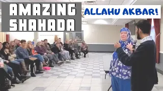 A White Lady Read about a Black Man and Converts to Islam - Allahu Akbar!