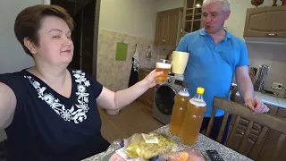 Купили ПИВО и понеслась душа в рай 🤪🍺 Закупка продуктов на 1880 и овощи 1080