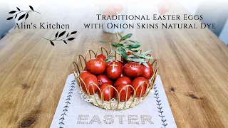 Traditional Easter Eggs (Natural Color with Onion Skins)