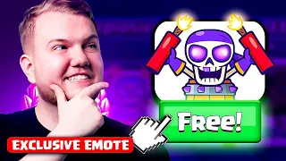 HOW TO GET FREE EXCLUSIVE EMOTE IN CLASH ROYALE!