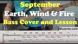 September - Earth, Wind & Fire - Bass Cover and Lesson