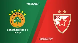 Panathinaikos OPAP Athens - Crvena Zvezda mts Belgrade Highlights | EuroLeague, RS Round 1