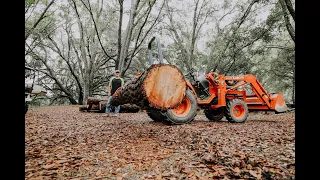 Small tractor...heavy logs!