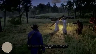 KKK Accidentally Drop The Cross on Themselves Red Dead Redemption 2 PS4 PRO