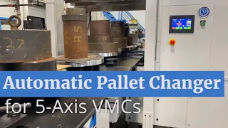 MIDACO Automatic Pallet Changer for #5-Axis Vertical #MachiningCenters #CNC Automation