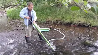 Gold schürfen in Deutschland, Goldwaschen, Floating Sluice Concentrator