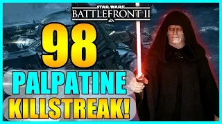 98 Palpatine Gameplay/Killstreak (Kamino) - Star Wars Battlefront 2