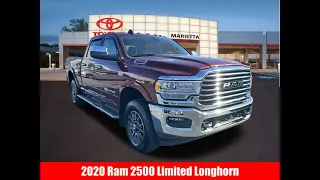 2020 Ram 2500 Laramie Longhorn GA Marietta, Smyrna, Kennesaw, Roswell, Sandy Springs