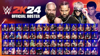 WWE 2K24 Official Roster *NEW UPDATE* All Superstars So Far! (WWE 2K24 News)