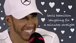 lewis hamilton laughing for 3 minutes straight