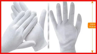 Great product -  White Cotton Gloves, Coyaho White Gloves for Inspection Photo Jewelry Silver Coin A