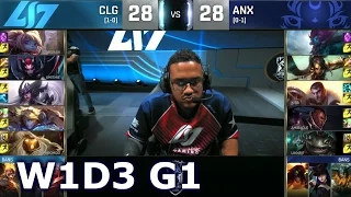 CLG vs ANX - Week 1 Day 3 | Group A LoL S6 World Championship 2016 W1D3 | CLG vs Albus Nox Luna