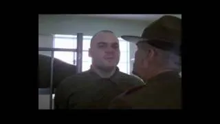 Sgt. Hartman chokes Gomer Pile from Full Metal Jacket