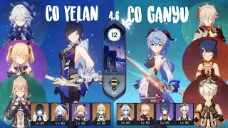 4.6 SPIRAL ABYSS | C0 Yelan Taser & C0 Ganyu Melt - GENSHIN IMPACT MOBILE