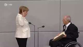Merkel 4.0 im ZDF heute journal nach der Vereidigung am 14.03.2018