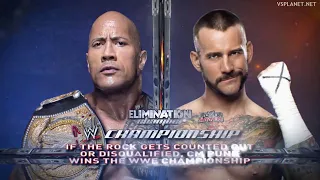 The Rock vs CM Punk | Elimination Chamber