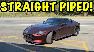 We Straight Piped a 2023 Nissan Z 3.0L Twin Turbo!