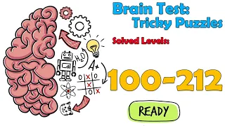 Brain Test: Tricky Puzzles All levels 100 - 212 Solution Walkthrough Gameplay | (IOS-Android)
