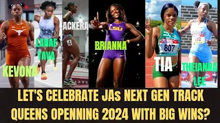 BRIANNA LYSTON TIA CLAYTON KEVONA DAVIS! LET'S CELEBRATE JA'S NEXT GEN TRACK QUEENS WINNING!