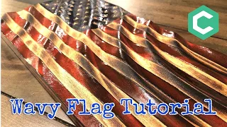 How To Make a Wavy Wooden Flag with Carbide Create Pro