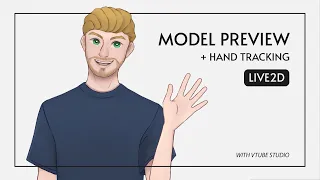 Model with hand tracking preview【Live2D】