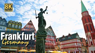 8K Ultra HD - Frankfurt am Main city tour, Germany