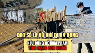 Bộ Công an đề xuất dao sẽ là vũ khí quân dụng nếu dùng để xâm phạm tính mạng con người