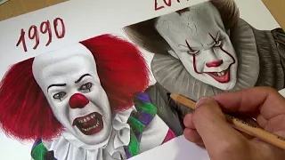 Drawing IT • Pennywise (1990 vs 2017)