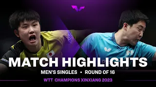 Tomokazu Harimoto vs Lim Jonghoon | MS R16 | WTT Champions Xinxiang 2023