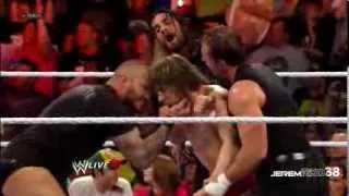 Randy Orton RKO on Daniel Bryan - Raw - August 26, 2013