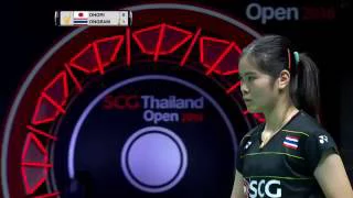 SCG Thailand Open 2016 | Badminton F M2-WS | Aya Ohori vs Busanan Ongbamrungphan