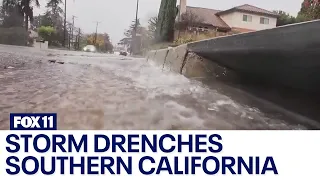 Winter storm drenches Southern California