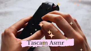 ♡ ASMR Tascam tapping and scratching on mic. No talking ♡