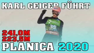 Karl Geiger gewinnt das Freitagsfliegen in Planica [Beide Sprünge]