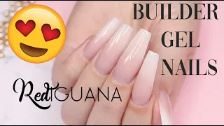 Ombre nail extensions with Red Iguana Hard Gel Builders | Red Iguana | April Ryan