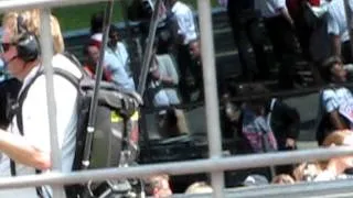 F1 2011 Eddie Jordan and Jake Humphrey British Grand Prix