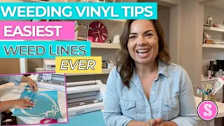 Weeding Vinyl Tips and Tricks: How to Add EASY Weeding Lines!