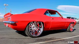 CUSTOM 69 Camaro RESTOMOD on 24 x 15" Wheels @ Donkmaster Explosion Car Show (SEMA Weekend)